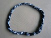 TITANIUM Ionic Sports Baseball NECKLACE ROPE Tornado Braid 20