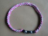 TITANIUM Ionic Sports Baseball NECKLACE ROPE Tornado Braid 20