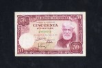 MAGNIFICO BILLETE 50 PESETAS 1951 DIFICIL SERIE A EBC++