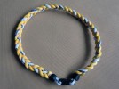 TITANIUM Ionic Sports Baseball NECKLACE ROPE Tornado Braid 20