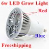  Promotional High Power AC85~265V 6w E27 LED grow light LED plant grow lamps 