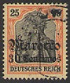 German Offices in Morocco 1906, Deutshe Auslandspostamter-Marokko, Mi #38, MLH 
