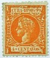  1898 CUBA Spanish Y&T#105(*) MNG 4c orange 