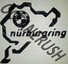  1 Black Carbon Fiber BMW Nurburgring vinyl sticker 