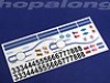  Scalextric/Slot Car 1/32 Scale 'GT40' Decals (Blue). ws035 