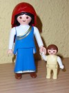 VIRGEN MARIA NIÑO JESUS BEBE PASTORA PLAYMOBIL BELEN MEDIEVAL WESTERN +++ NUEVO