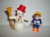 Playmobil Winter / Wintersport: Junge mit Schneemann