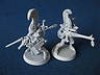  Warhammer 40K Eldar Dire Avenger Exarch and Warrior Primed White 