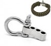  1 Set Silver Tone Stainless Steel Shackles for Survival Bracelet 32x31mm 31x9mm 