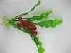  1 Pcs 20cm Two Tone Aquarium Plastic Plants Ornament Fish Decor EC88057 