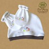  Soft and Natural Organic Cotton Baby Hat Baby Mitten Mits and Free Gift Box 