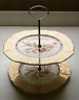 Vintage Gold Floral Patterned Tiered Cake Stand 