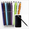  1pc Aluminium Metal Sheet Ballpoint Pen Capacitance Touch Pen for iPhone Sansumg 