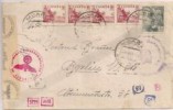  Spain CA 1940 enV with 4X 10 40 C Stamps Moana to Berlin Censored 