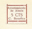  Sellos Locales Ayuntamiento de Alanis 5 Cts 