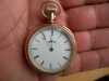  Elgin reloj Con Caja Muy Elegante de Oro Bajo No Funciona Ideal Reparar O Piezas 