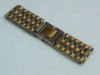  Gents Men Wrist Watch Band Steel Solid Gold Plated Jubilee Fit Any Watch 18mm 