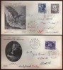  Don Quijote Dos Sobres Certificados Con Matasellos Especial Serie Completa 