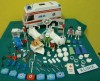 PLAYMOBIL LOTE DE MEDICOS Y ACCESORIOS DE ENFERMERIA BUEN ESTADO