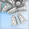  40pcs Wholesale Cheaper New Cone Iron Bead Caps Nickel Plated BC0043 