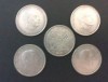  Lote 5 Monedas 100 Pesetas Plata Franco 4 19 66 Y 1 1967 