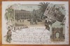  Litho AK Barcelona 1898 Gelaufen 