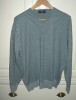  Airforce Blue Light Blue Striped V Neck M s Blue Harbour Jumper Large 
