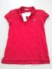  Lacoste Damen Mini Pique Stretch Polo Shirt Rot GR s 36 Neu 