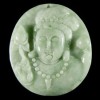  Hand Carved Natural Jadeite Jade Pendant Kwan Yin J0477 