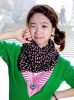  Women's Cute Heart Pattern Elegant Style 66 inch Long Chiffon Scarf Shawl Stole 