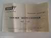  Exin Instrucciones Originales Mini Cooper Ref C 45 Scalextric 