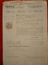  Manuscrito AÑO 1864 fiscal 9º Sello Pegado Raro Desamortización Zaragoza 