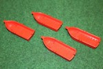 4x LEGO® rote Boote 2551 für Piraten Insulaner Ritter etc GW9-416
