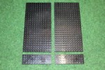 4x LEGO® Platten 12x24 4x12 hohe Bauplatten schwarz lot plates GW10-420